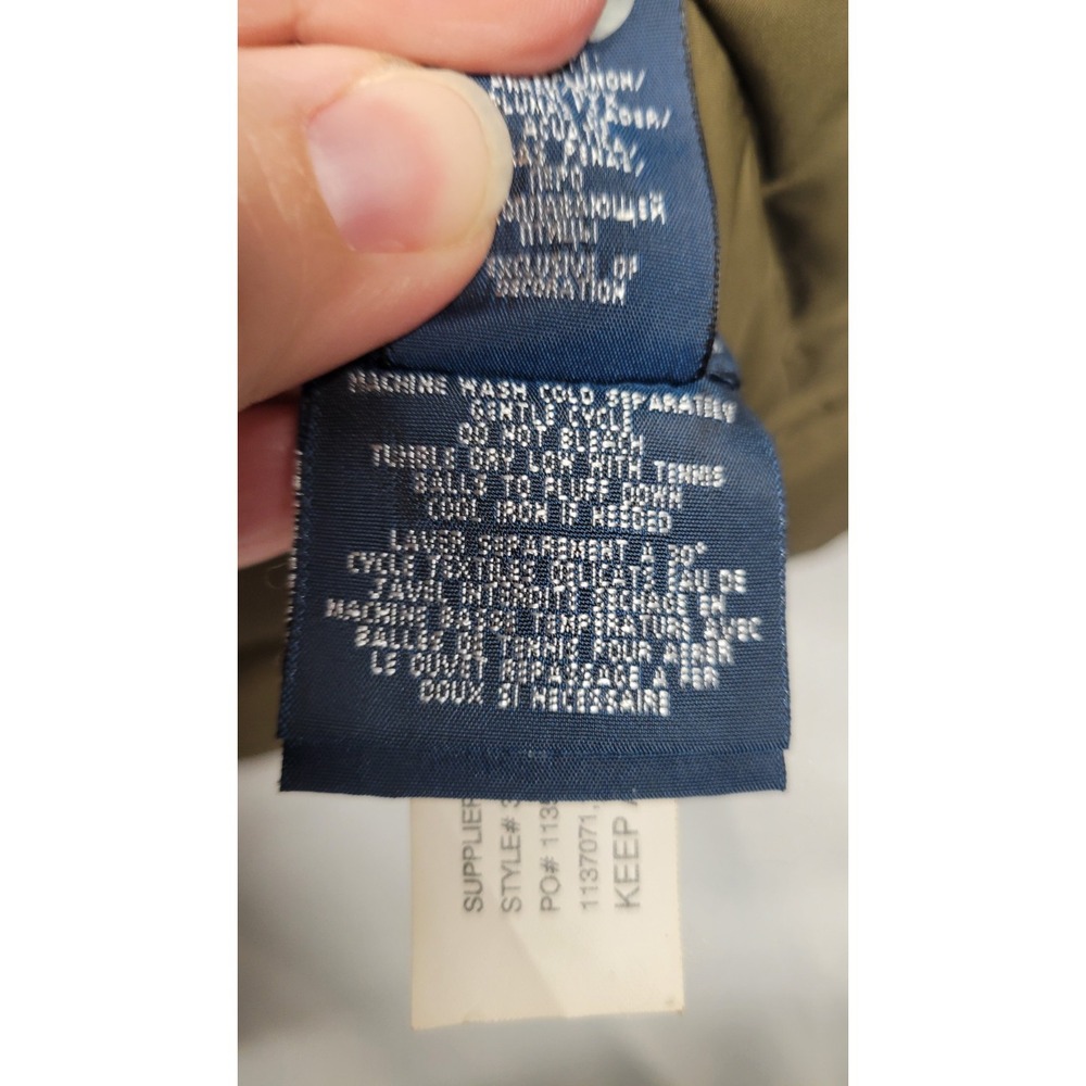 Polo Ralph Lauren Goose Down Puffer Vest Orange Green Reversible Kids 7 *READ* - Picture 12 of 14